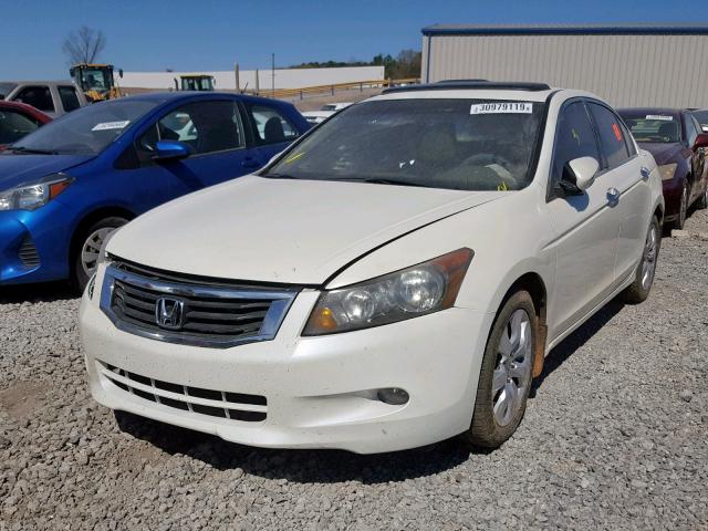 1HGCP3F89AA005525 - 2010 HONDA ACCORD EXL WHITE photo 2