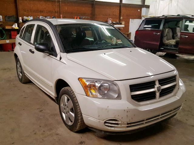 1B3HB28B27D177944 - 2007 DODGE CALIBER WHITE photo 1