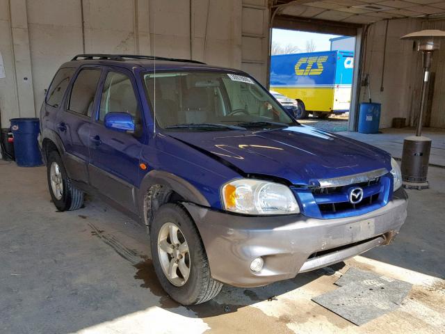 4F2YZ04135KM02067 - 2005 MAZDA TRIBUTE S BLUE photo 1