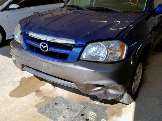 4F2YZ04135KM02067 - 2005 MAZDA TRIBUTE S BLUE photo 9