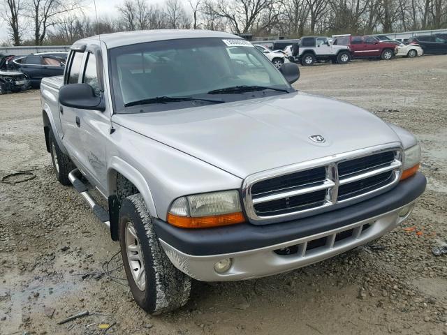 1B7HG38N02S615056 - 2002 DODGE DAKOTA QUA SILVER photo 1