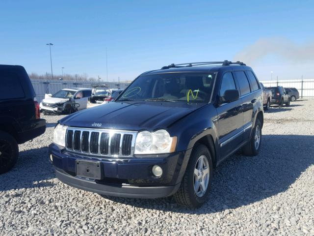 1J4HR58N25C575898 - 2005 JEEP GRAND CHER BLUE photo 2