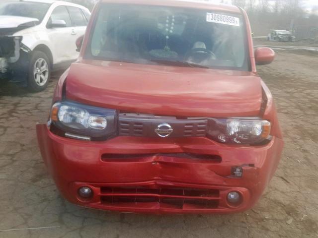 JN8AZ2KR6BT201263 - 2011 NISSAN CUBE BASE RED photo 7