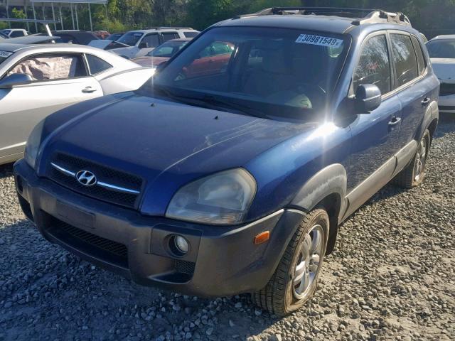 KM8JN12D18U835732 - 2008 HYUNDAI TUCSON SE BLUE photo 2