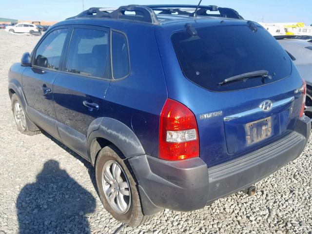 KM8JN12D18U835732 - 2008 HYUNDAI TUCSON SE BLUE photo 3