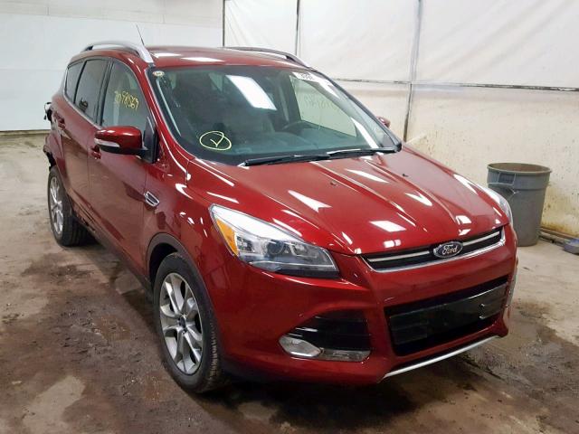 1FMCU0JX8EUD79256 - 2014 FORD ESCAPE TIT RED photo 1