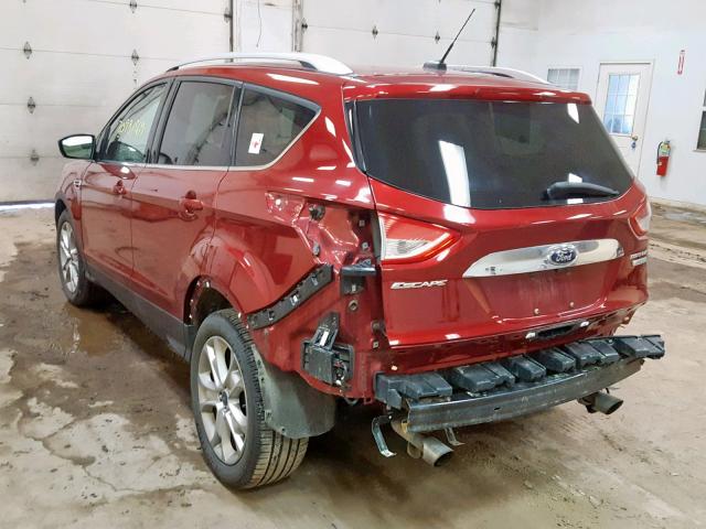 1FMCU0JX8EUD79256 - 2014 FORD ESCAPE TIT RED photo 3