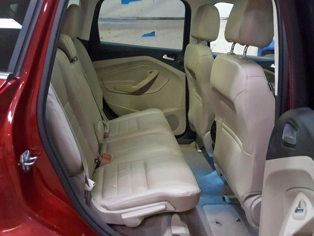 1FMCU0JX8EUD79256 - 2014 FORD ESCAPE TIT RED photo 6