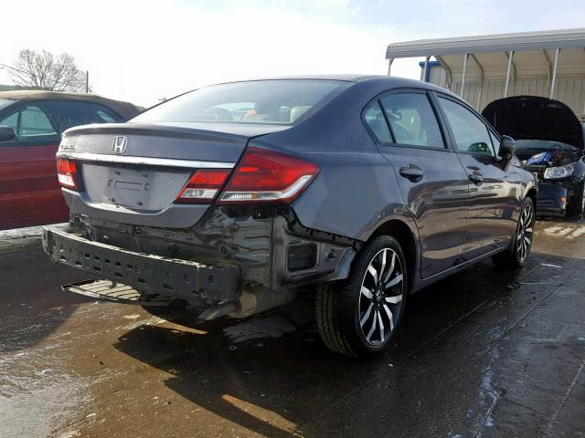 2HGFB2F9XFH514238 - 2015 HONDA CIVIC EXL GRAY photo 4