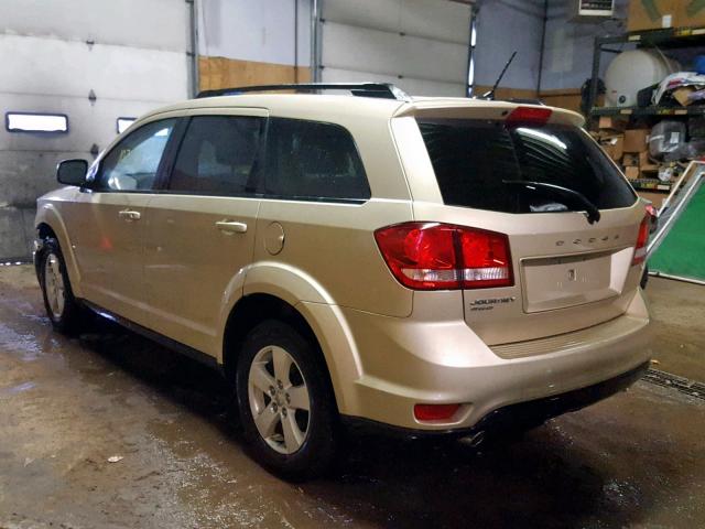 3D4PH1FG4BT568214 - 2011 DODGE JOURNEY MA TAN photo 3