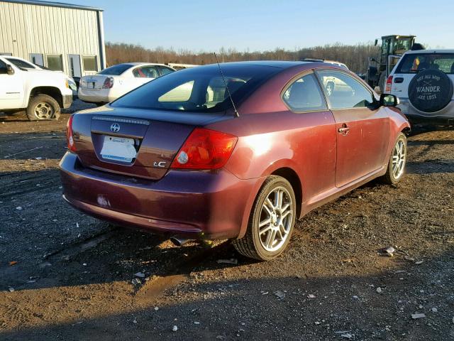 JTKDE177550059881 - 2005 TOYOTA SCION TC BURGUNDY photo 4