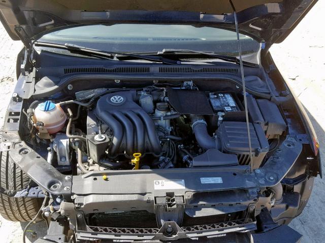 3VW2K7AJ0EM432222 - 2014 VOLKSWAGEN JETTA BASE BLUE photo 7