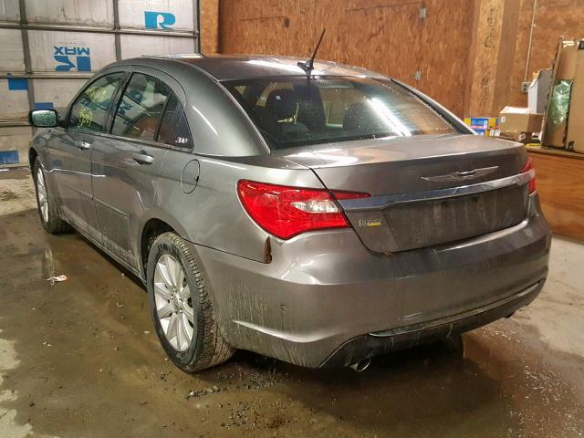 1C3CCBBGXDN703550 - 2013 CHRYSLER 200 TOURIN GRAY photo 3