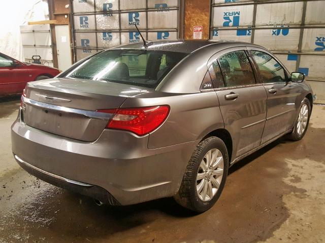 1C3CCBBGXDN703550 - 2013 CHRYSLER 200 TOURIN GRAY photo 4