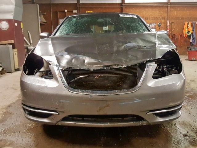 1C3CCBBGXDN703550 - 2013 CHRYSLER 200 TOURIN GRAY photo 9