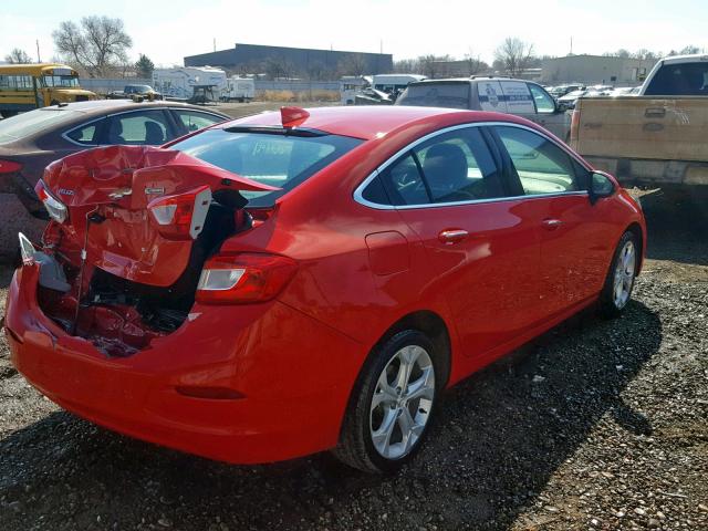 1G1BF5SM9H7168140 - 2017 CHEVROLET CRUZE PREM RED photo 4