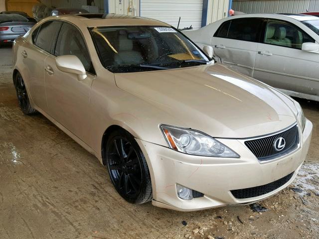 JTHBK262975045067 - 2007 LEXUS IS 250 GOLD photo 1