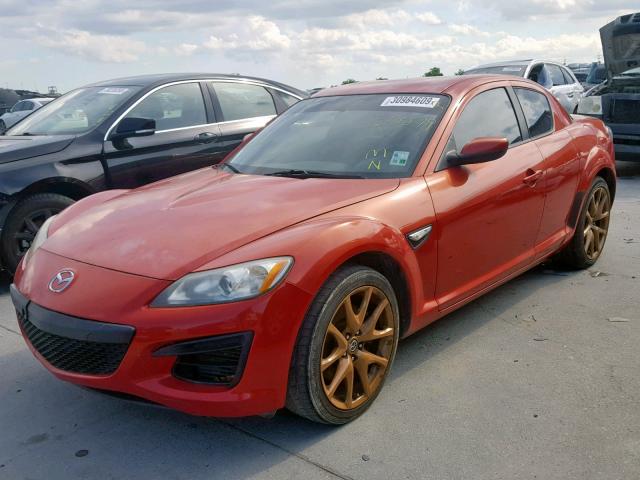 JM1FE17P590403103 - 2009 MAZDA RX8 RED photo 2