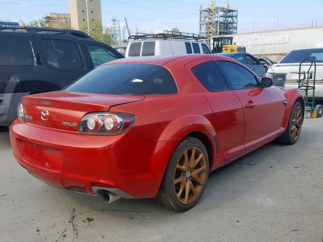 JM1FE17P590403103 - 2009 MAZDA RX8 RED photo 4