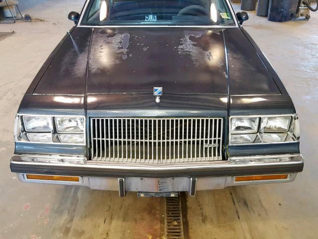 1G4GM11YXHP442621 - 1987 BUICK REGAL LIMI BLUE photo 9