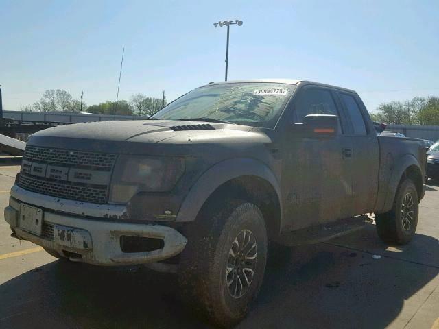 1FTEX1R62CFA39866 - 2012 FORD F150 SVT R BLACK photo 2