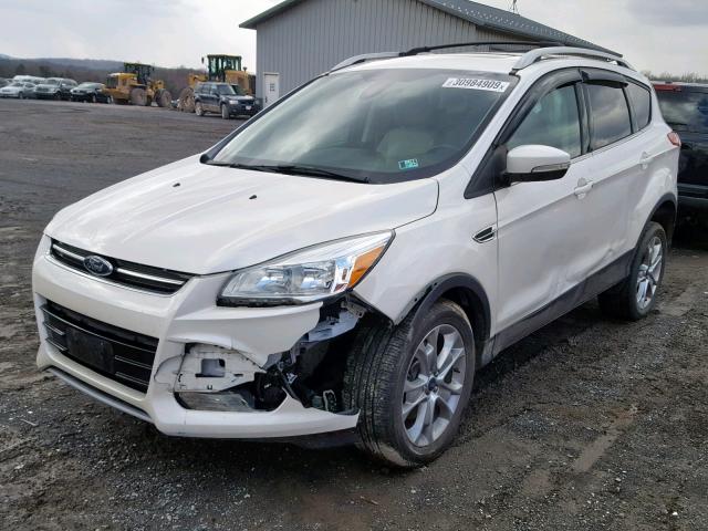 1FMCU9J9XEUA80888 - 2014 FORD ESCAPE TIT WHITE photo 2