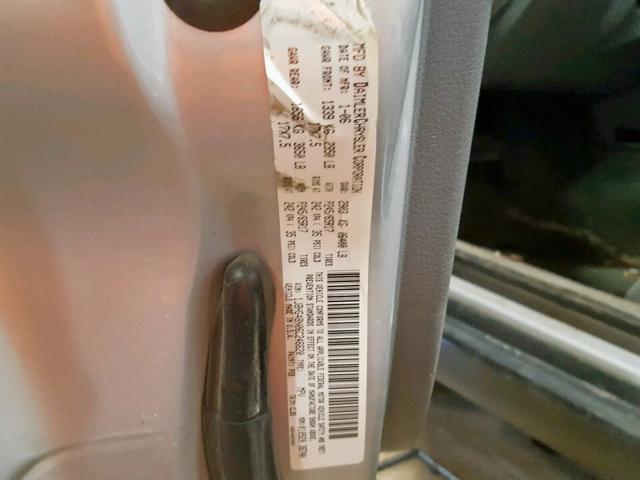 1J8HG48N06C246620 - 2006 JEEP COMMANDER SILVER photo 10