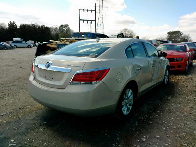 1G4GB5EG1AF139902 - 2010 BUICK LACROSSE C GOLD photo 4