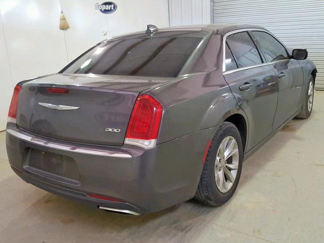 2C3CCAAG2FH920713 - 2015 CHRYSLER 300 LIMITE CHARCOAL photo 4