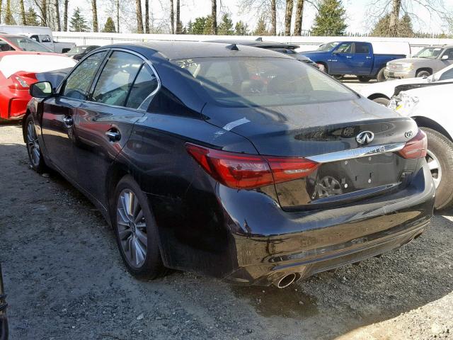 JN1EV7AP8JM591610 - 2018 INFINITI Q50 LUXE BLACK photo 3