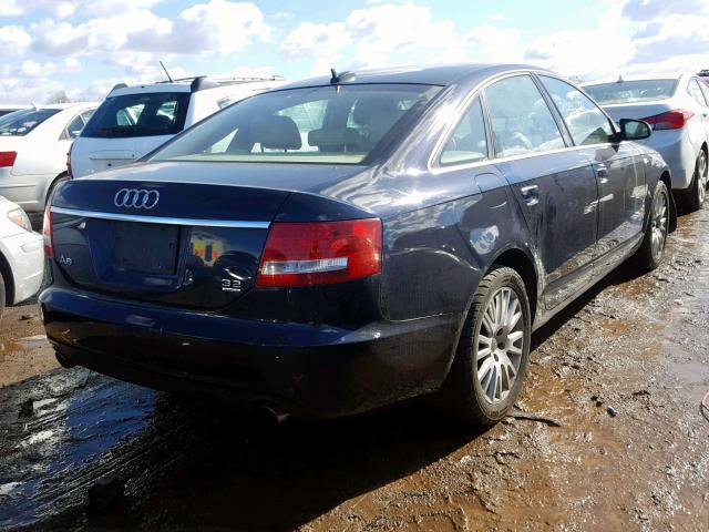 WAUDH74F36N114844 - 2006 AUDI A6 3.2 QUA BLUE photo 4