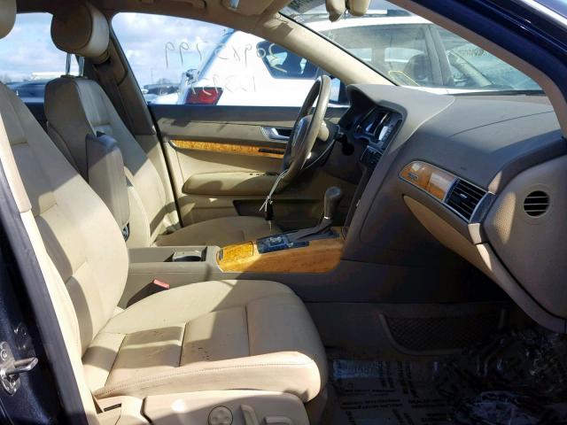 WAUDH74F36N114844 - 2006 AUDI A6 3.2 QUA BLUE photo 5