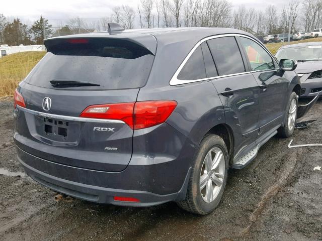 5J8TB4H54DL022149 - 2013 ACURA RDX TECHNO GRAY photo 4