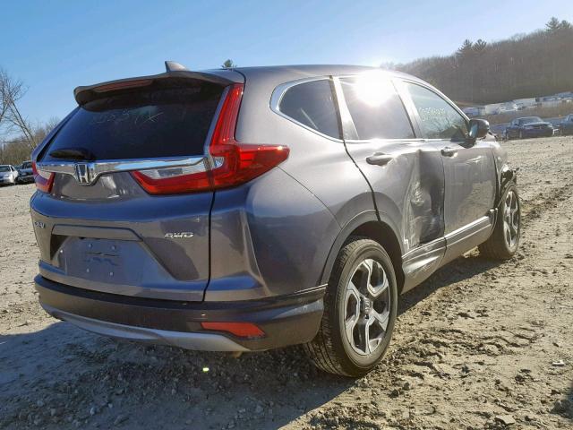 7FARW2H87JE022791 - 2018 HONDA CR-V EXL GRAY photo 4