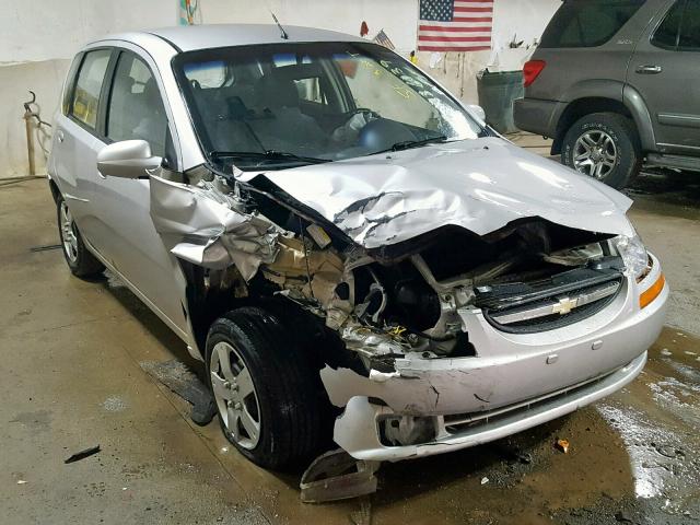 KL1TD66627B721099 - 2007 CHEVROLET AVEO BASE ვერცხლისფერი ფოტო 1