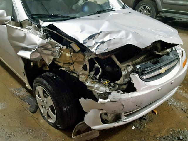 KL1TD66627B721099 - 2007 CHEVROLET AVEO BASE ვერცხლისფერი ფოტო 9