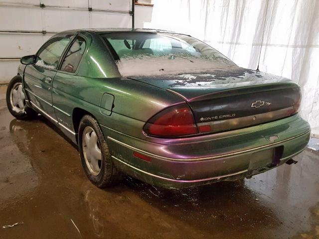 2G1WW12M0W9309215 - 1998 CHEVROLET MONTE CARL 绿色 照片 3