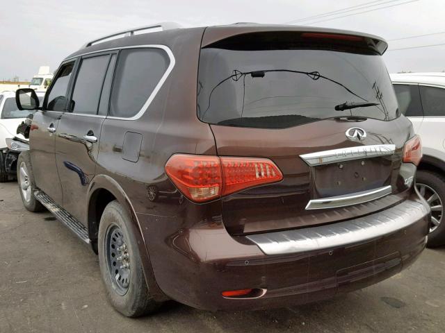 JN8AZ2NE1H9154612 - 2017 INFINITI QX80 BASE BROWN photo 3