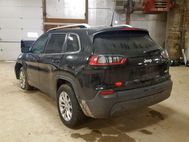 1C4PJLCB8KD159757 - 2019 JEEP CHEROKEE L BLACK photo 3