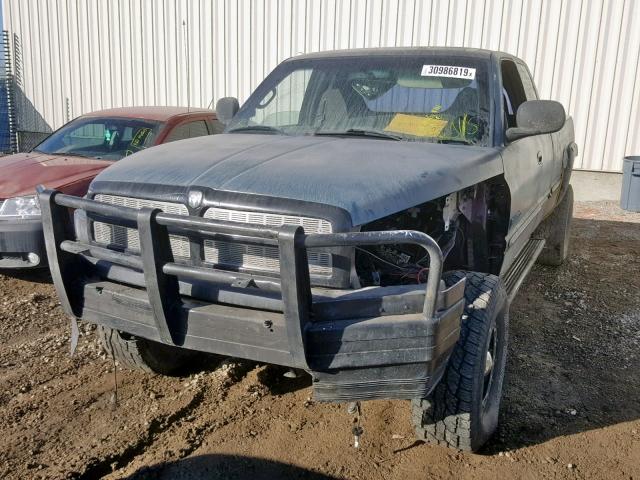 3B7KF2362YG143834 - 2000 DODGE RAM 2500 BLUE photo 2