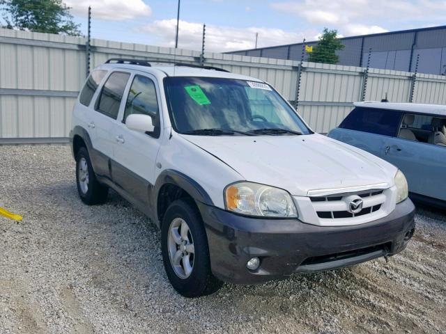 4F2CZ04126KM30907 - 2006 MAZDA TRIBUTE S WHITE photo 1