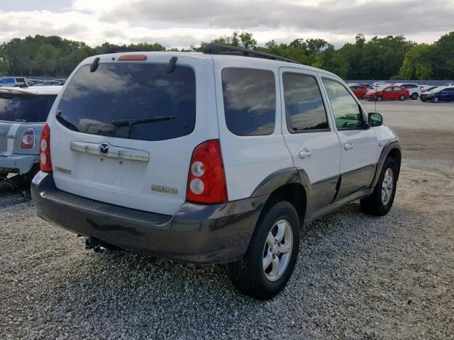 4F2CZ04126KM30907 - 2006 MAZDA TRIBUTE S WHITE photo 4