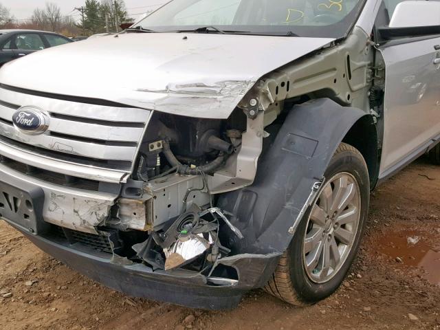 2FMDK3JC4ABA09060 - 2010 FORD EDGE SEL SILVER photo 9