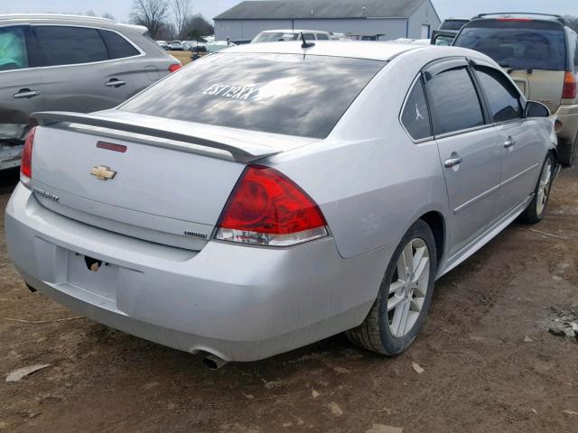 2G1WC5E33E1106979 - 2014 CHEVROLET IMPALA LIM SILVER photo 4