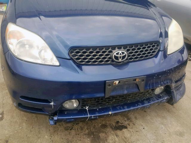 2T1KR32E73C067052 - 2003 TOYOTA MATRIX BLUE photo 9