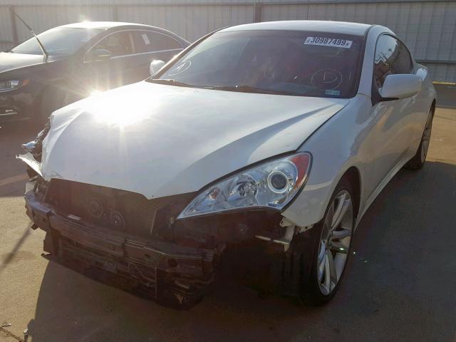 KMHHT6KD4AU042545 - 2010 HYUNDAI GENESIS CO WHITE photo 2