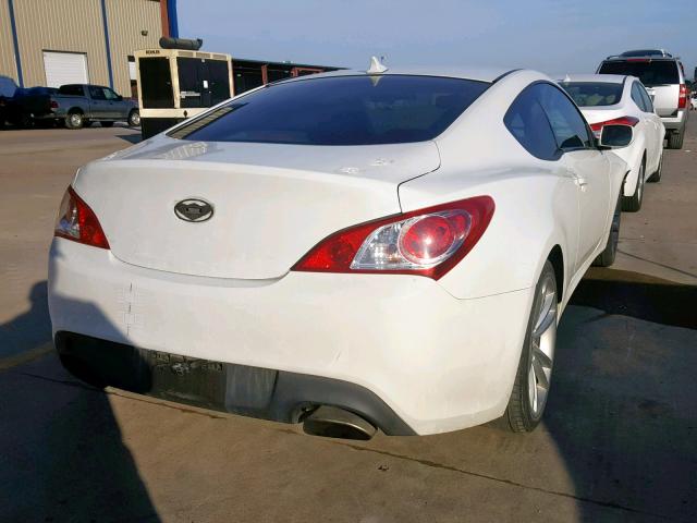 KMHHT6KD4AU042545 - 2010 HYUNDAI GENESIS CO WHITE photo 4