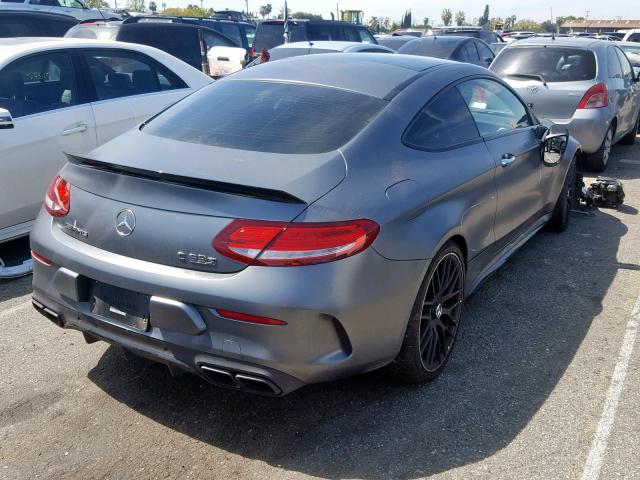 WDDWJ8HB3JF685997 - 2018 MERCEDES-BENZ C 63 AMG-S CHARCOAL photo 4