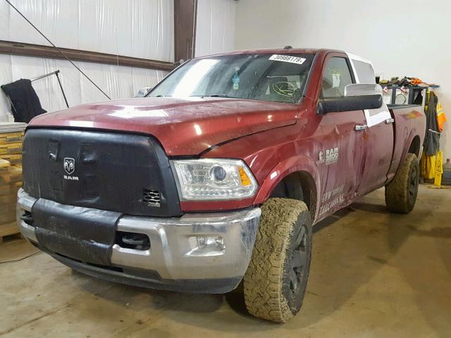 3C63R3ELXDG569874 - 2013 RAM 3500 LARAM BURGUNDY photo 2