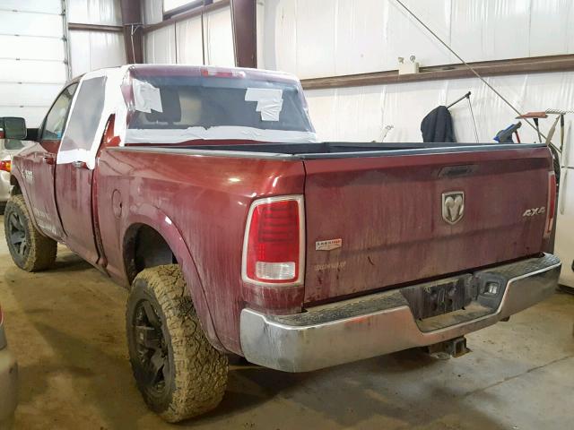 3C63R3ELXDG569874 - 2013 RAM 3500 LARAM BURGUNDY photo 3